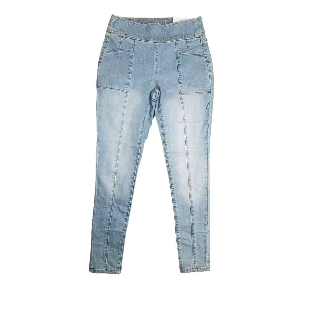 INC International Concepts Jeans Womens 6P Skinny High Rise Light Indigo Pull On